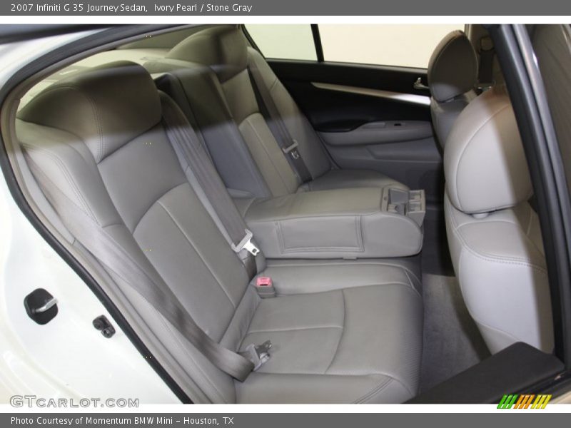 Ivory Pearl / Stone Gray 2007 Infiniti G 35 Journey Sedan