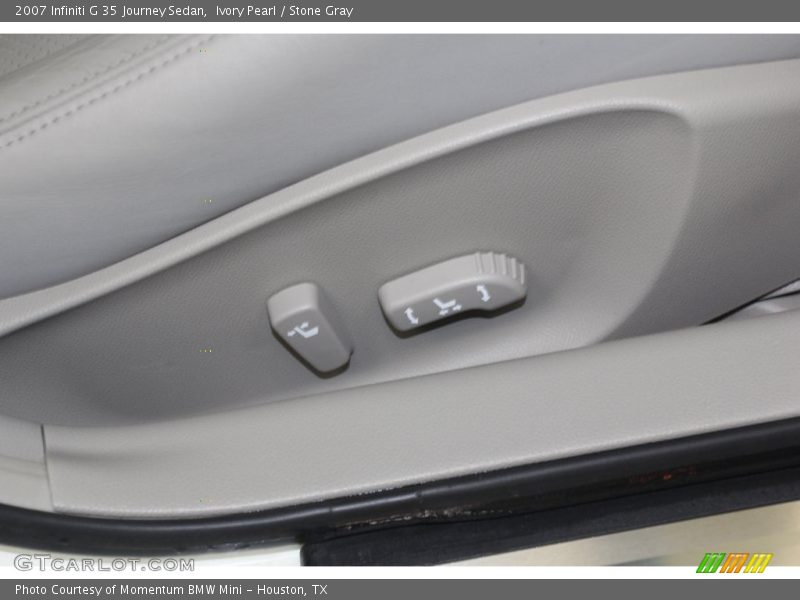 Ivory Pearl / Stone Gray 2007 Infiniti G 35 Journey Sedan