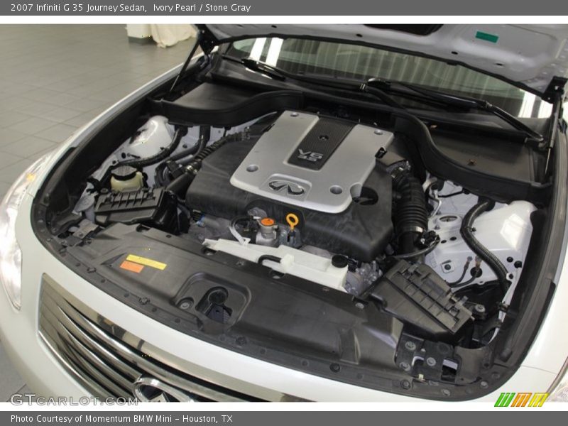 Ivory Pearl / Stone Gray 2007 Infiniti G 35 Journey Sedan