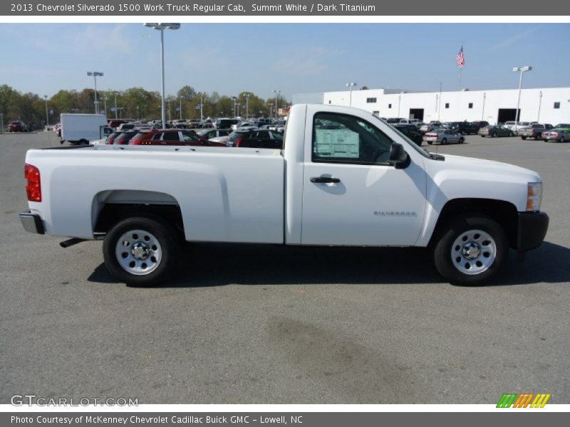 Summit White / Dark Titanium 2013 Chevrolet Silverado 1500 Work Truck Regular Cab