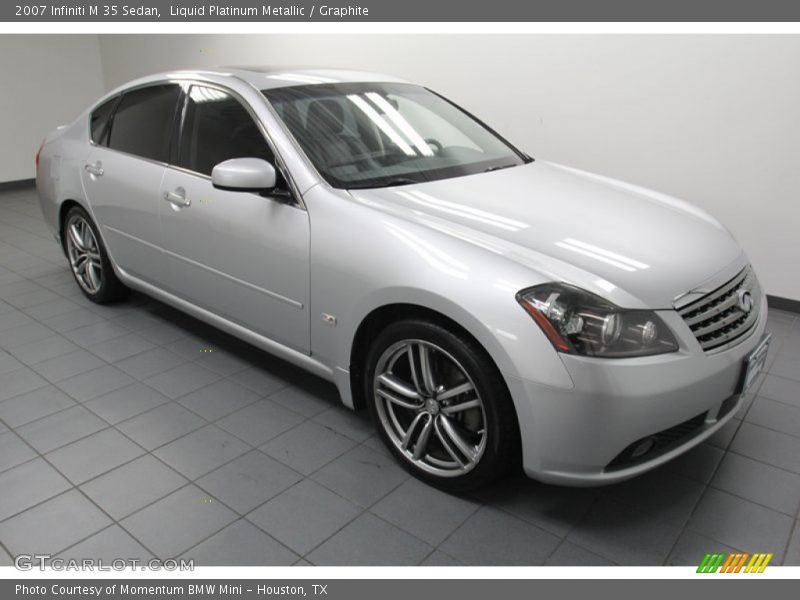 Liquid Platinum Metallic / Graphite 2007 Infiniti M 35 Sedan