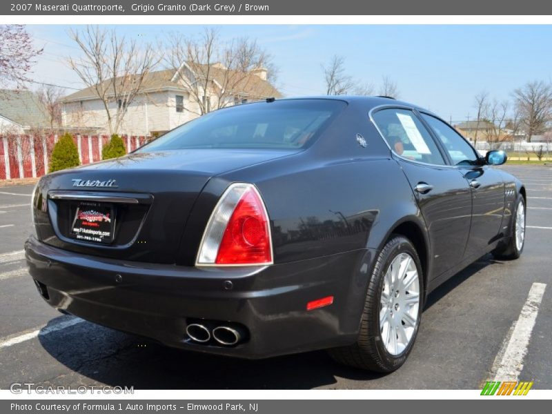 Grigio Granito (Dark Grey) / Brown 2007 Maserati Quattroporte