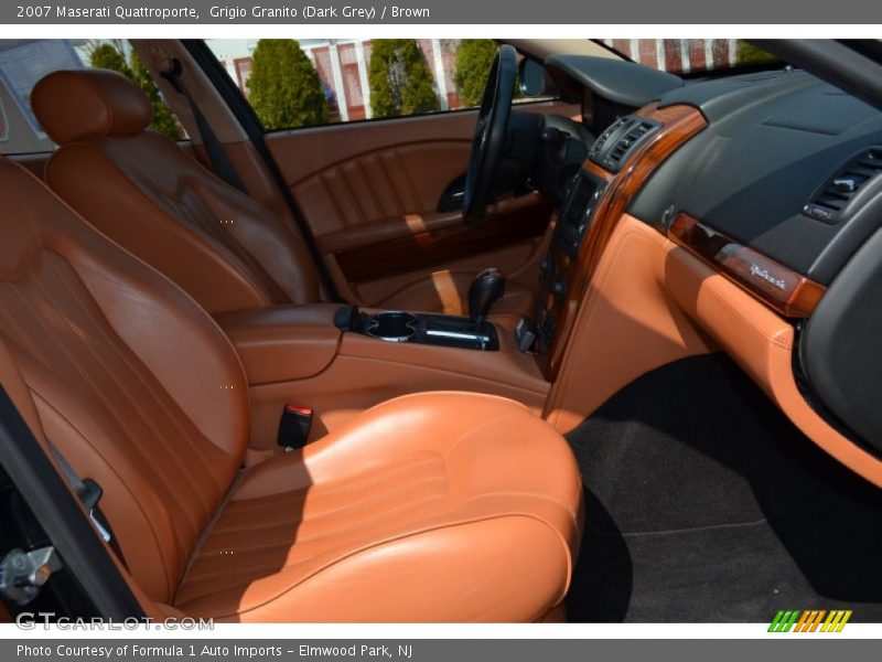 Grigio Granito (Dark Grey) / Brown 2007 Maserati Quattroporte