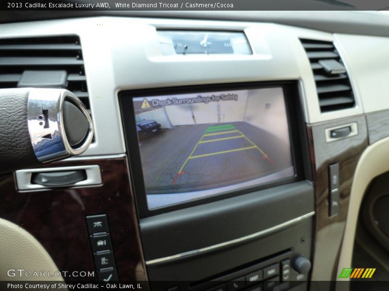 White Diamond Tricoat / Cashmere/Cocoa 2013 Cadillac Escalade Luxury AWD