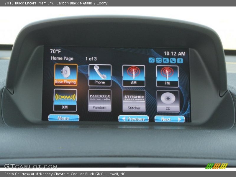 Carbon Black Metallic / Ebony 2013 Buick Encore Premium