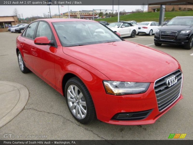 Brilliant Red / Black 2013 Audi A4 2.0T quattro Sedan