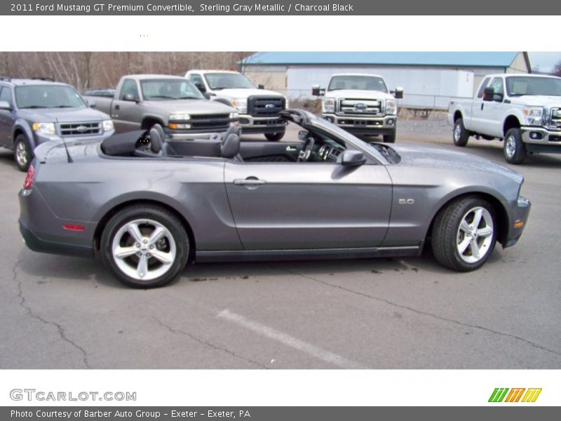 Sterling Gray Metallic / Charcoal Black 2011 Ford Mustang GT Premium Convertible