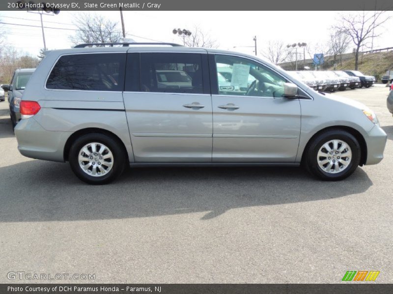 Slate Green Metallic / Gray 2010 Honda Odyssey EX