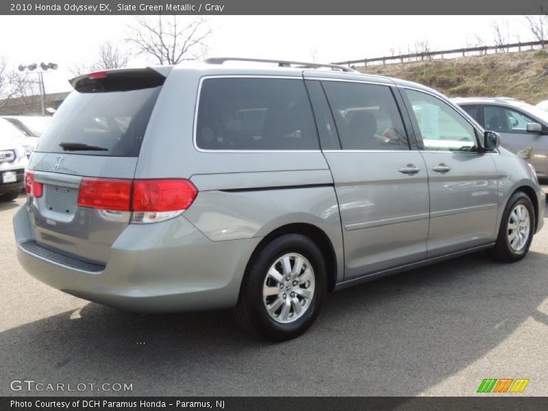 Slate Green Metallic / Gray 2010 Honda Odyssey EX
