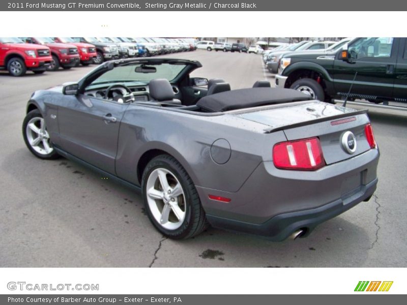 Sterling Gray Metallic / Charcoal Black 2011 Ford Mustang GT Premium Convertible