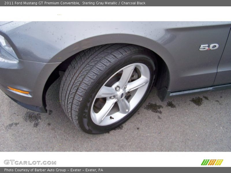 Sterling Gray Metallic / Charcoal Black 2011 Ford Mustang GT Premium Convertible