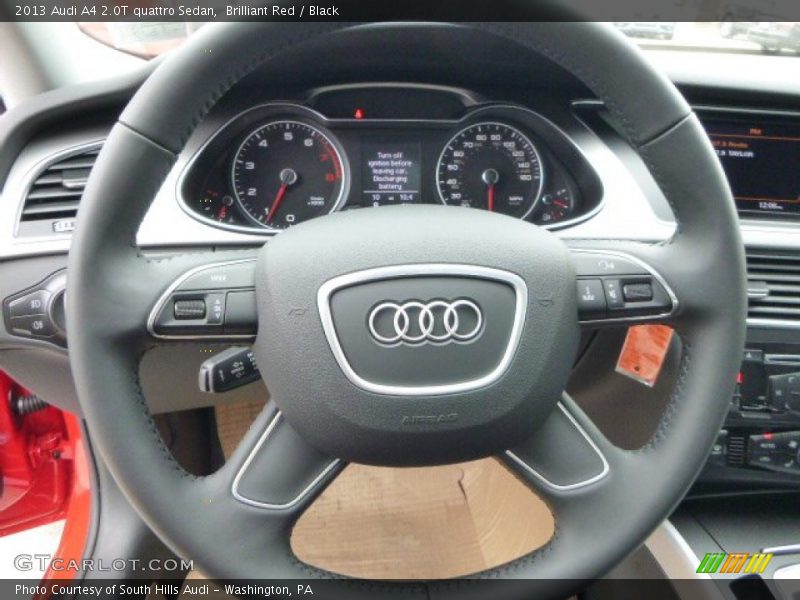 Brilliant Red / Black 2013 Audi A4 2.0T quattro Sedan