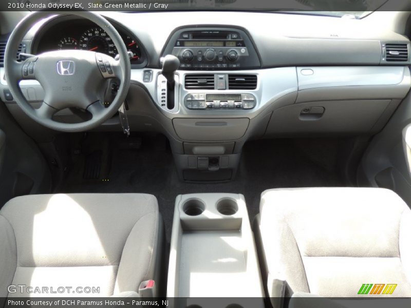 Slate Green Metallic / Gray 2010 Honda Odyssey EX