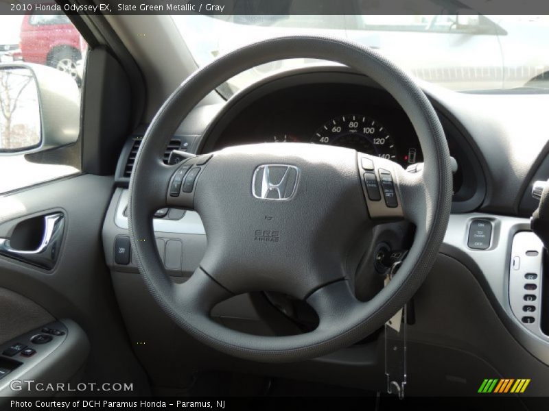 Slate Green Metallic / Gray 2010 Honda Odyssey EX