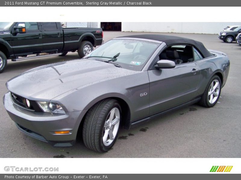 Sterling Gray Metallic / Charcoal Black 2011 Ford Mustang GT Premium Convertible