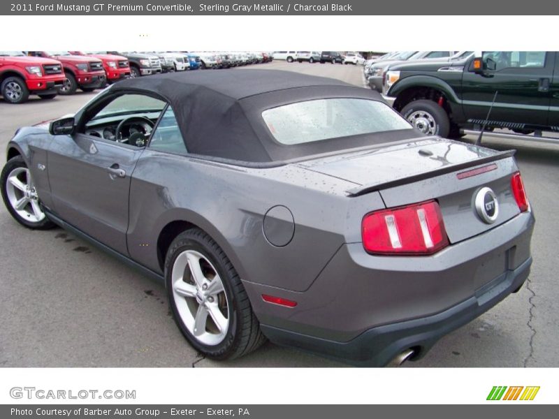 Sterling Gray Metallic / Charcoal Black 2011 Ford Mustang GT Premium Convertible