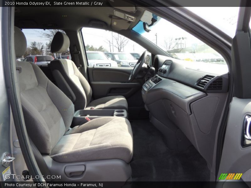 Slate Green Metallic / Gray 2010 Honda Odyssey EX