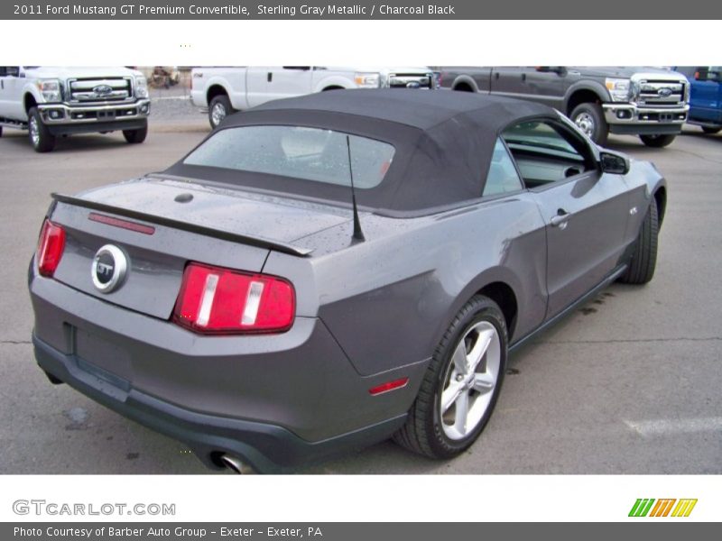 Sterling Gray Metallic / Charcoal Black 2011 Ford Mustang GT Premium Convertible