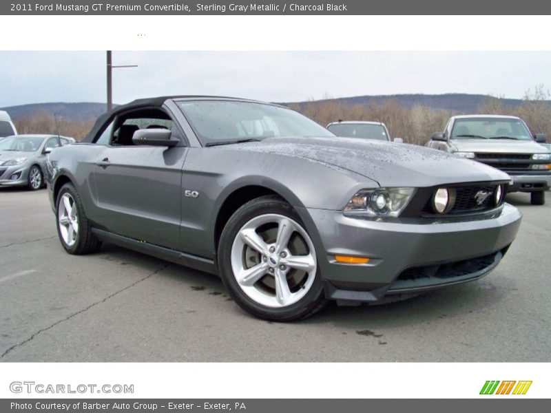 Sterling Gray Metallic / Charcoal Black 2011 Ford Mustang GT Premium Convertible