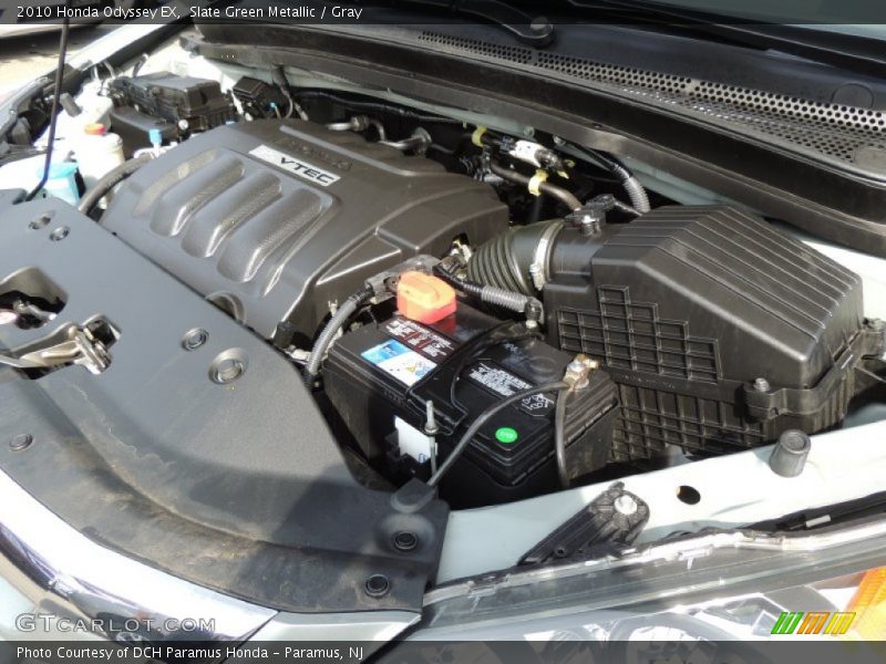 Slate Green Metallic / Gray 2010 Honda Odyssey EX