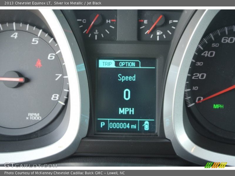 Silver Ice Metallic / Jet Black 2013 Chevrolet Equinox LT