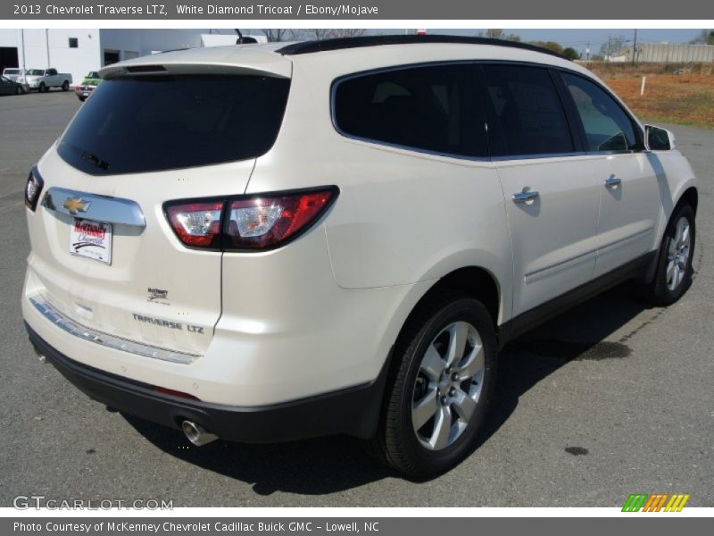 White Diamond Tricoat / Ebony/Mojave 2013 Chevrolet Traverse LTZ