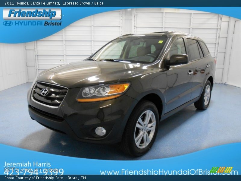 Espresso Brown / Beige 2011 Hyundai Santa Fe Limited
