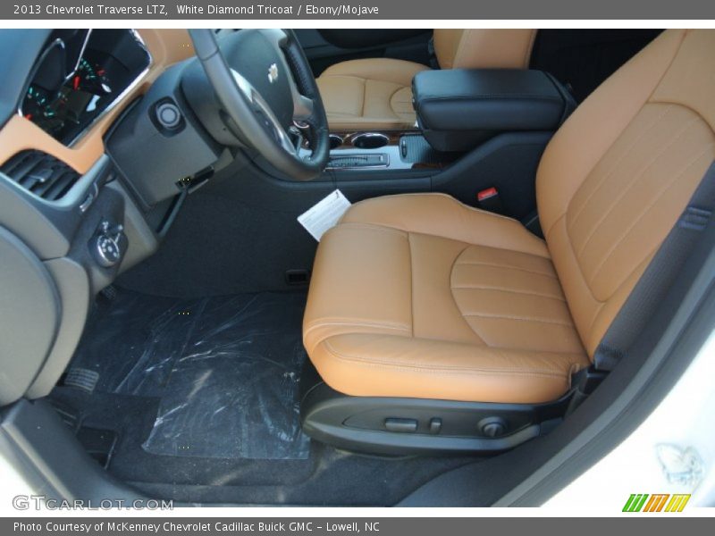White Diamond Tricoat / Ebony/Mojave 2013 Chevrolet Traverse LTZ