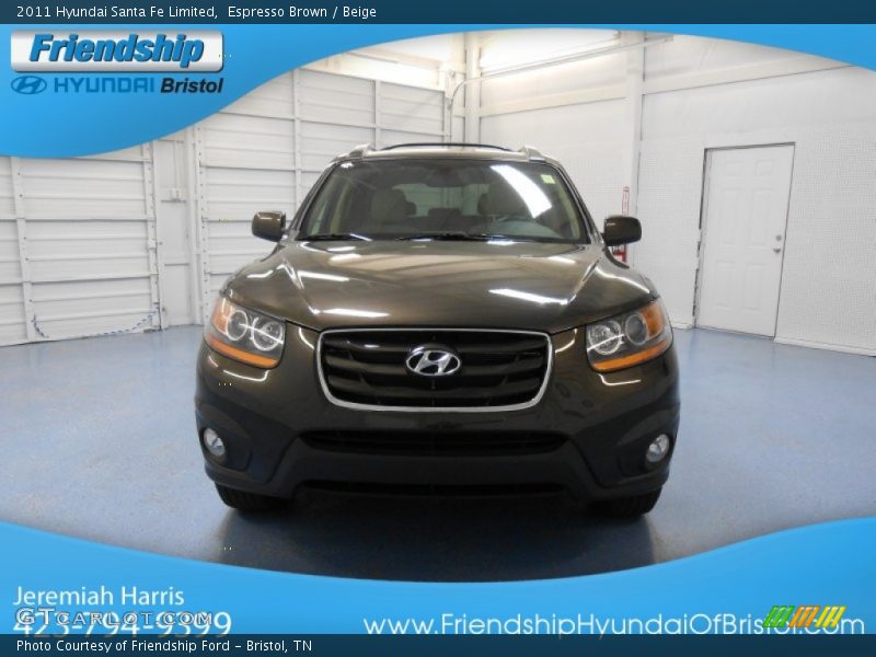 Espresso Brown / Beige 2011 Hyundai Santa Fe Limited