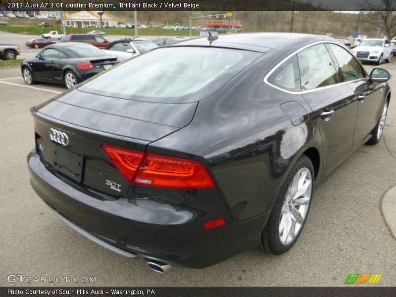 Brilliant Black / Velvet Beige 2013 Audi A7 3.0T quattro Premium