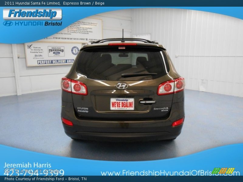 Espresso Brown / Beige 2011 Hyundai Santa Fe Limited