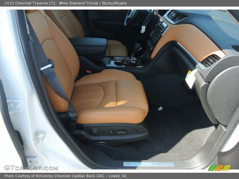 White Diamond Tricoat / Ebony/Mojave 2013 Chevrolet Traverse LTZ