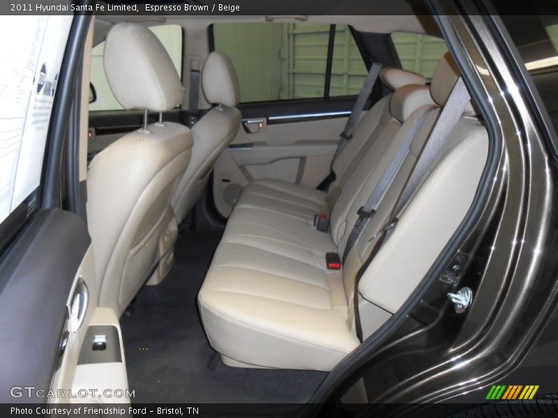 Espresso Brown / Beige 2011 Hyundai Santa Fe Limited