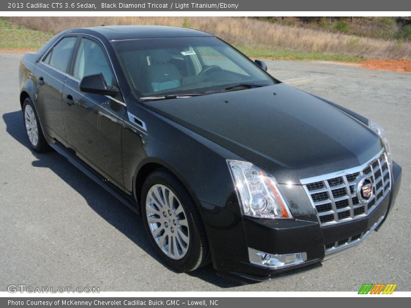 Black Diamond Tricoat / Light Titanium/Ebony 2013 Cadillac CTS 3.6 Sedan