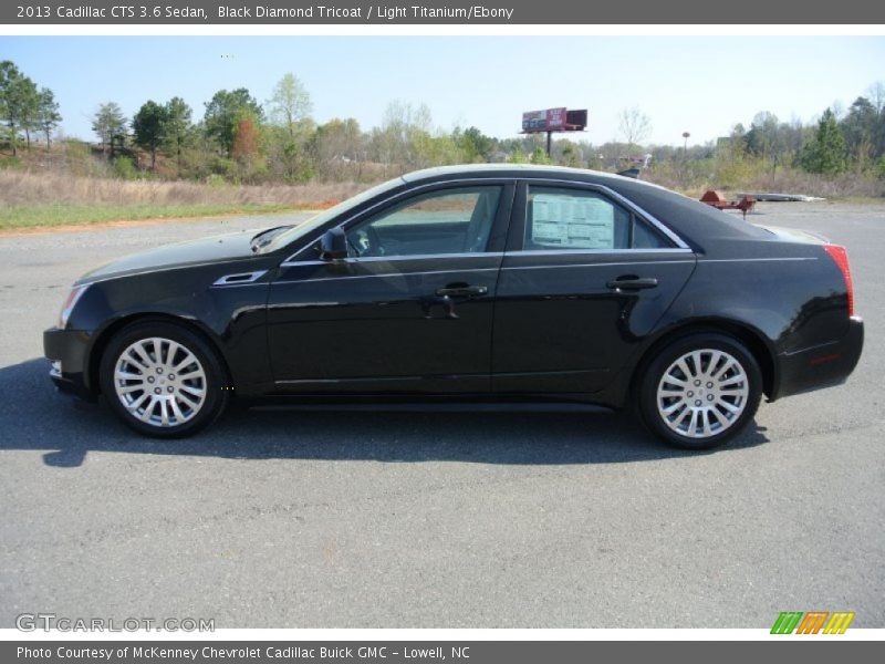 Black Diamond Tricoat / Light Titanium/Ebony 2013 Cadillac CTS 3.6 Sedan