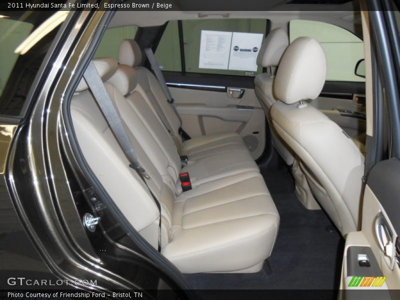 Espresso Brown / Beige 2011 Hyundai Santa Fe Limited