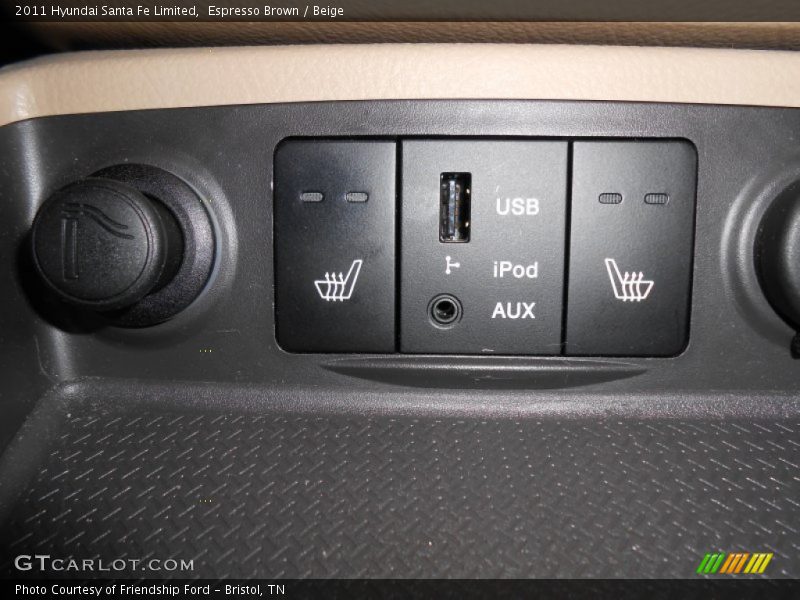 Espresso Brown / Beige 2011 Hyundai Santa Fe Limited