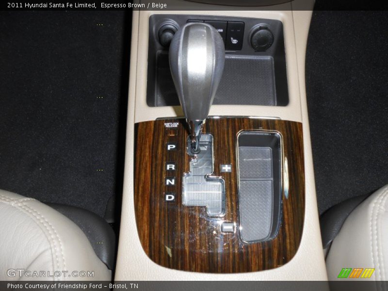 Espresso Brown / Beige 2011 Hyundai Santa Fe Limited