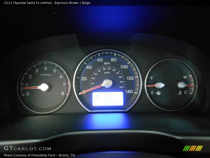 Espresso Brown / Beige 2011 Hyundai Santa Fe Limited