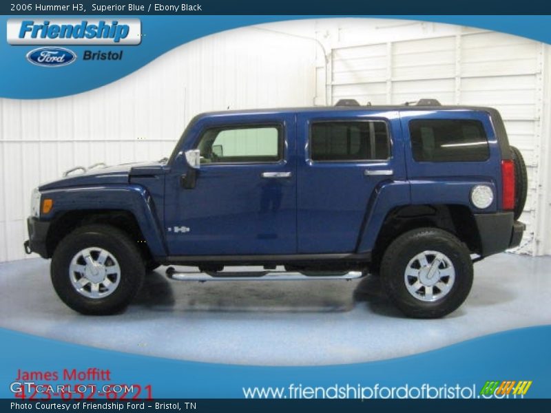 Superior Blue / Ebony Black 2006 Hummer H3