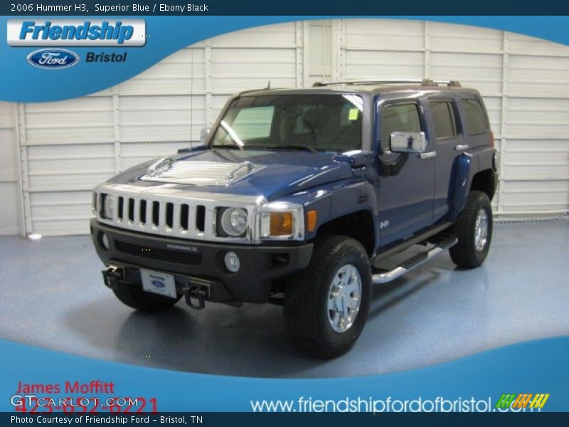 Superior Blue / Ebony Black 2006 Hummer H3