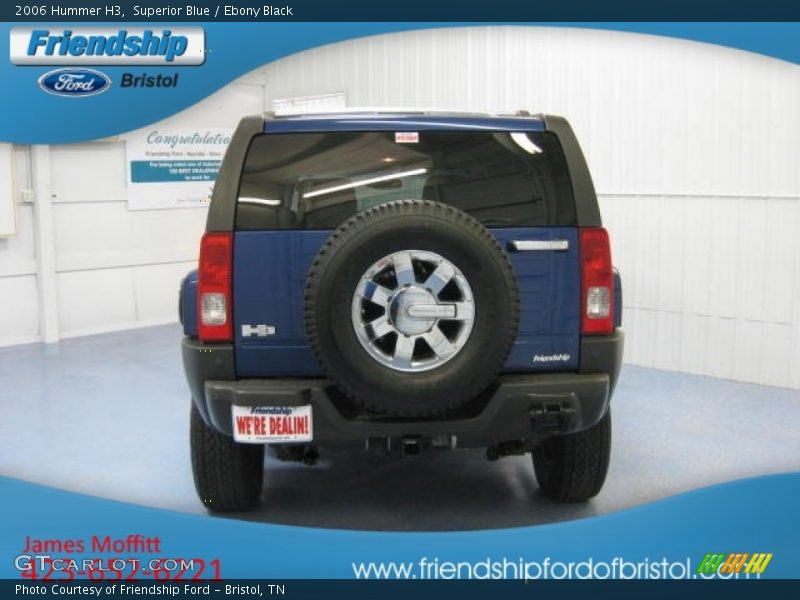 Superior Blue / Ebony Black 2006 Hummer H3
