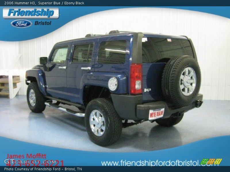 Superior Blue / Ebony Black 2006 Hummer H3