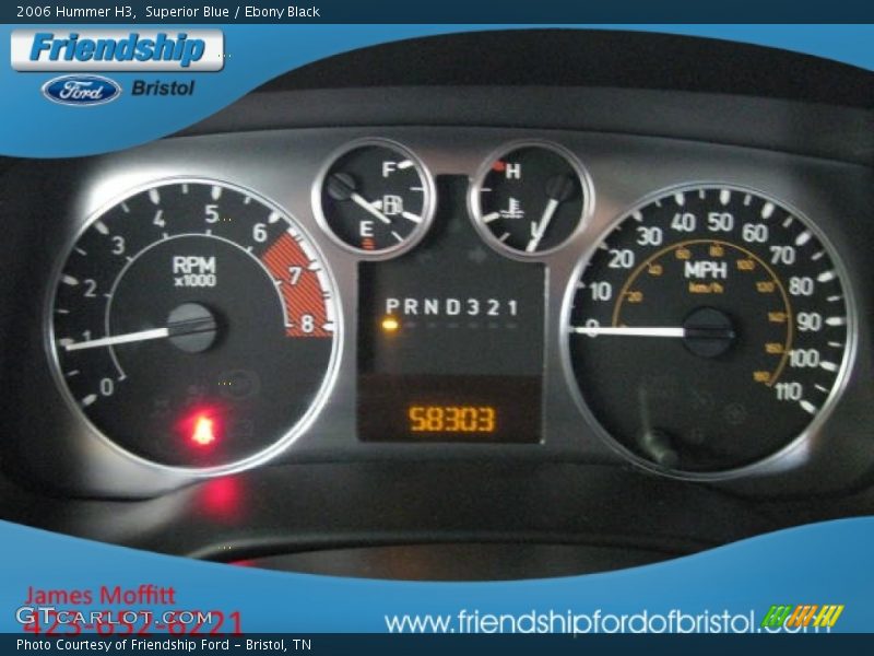 Superior Blue / Ebony Black 2006 Hummer H3