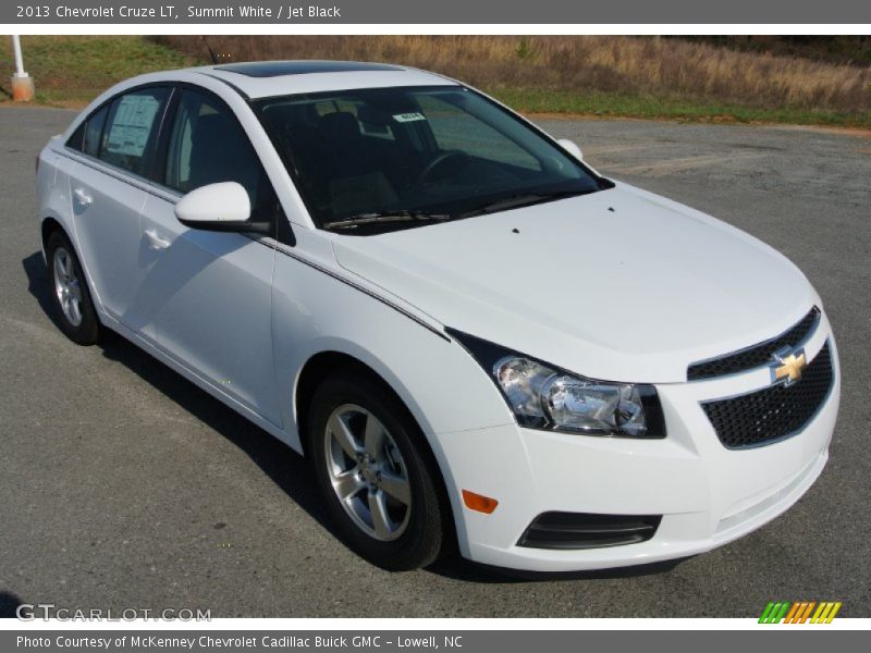 Summit White / Jet Black 2013 Chevrolet Cruze LT