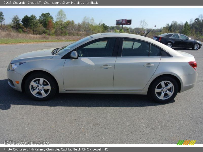 Champagne Silver Metallic / Jet Black 2013 Chevrolet Cruze LT