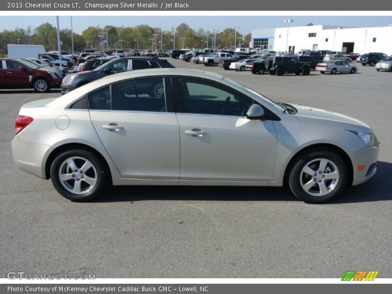 Champagne Silver Metallic / Jet Black 2013 Chevrolet Cruze LT