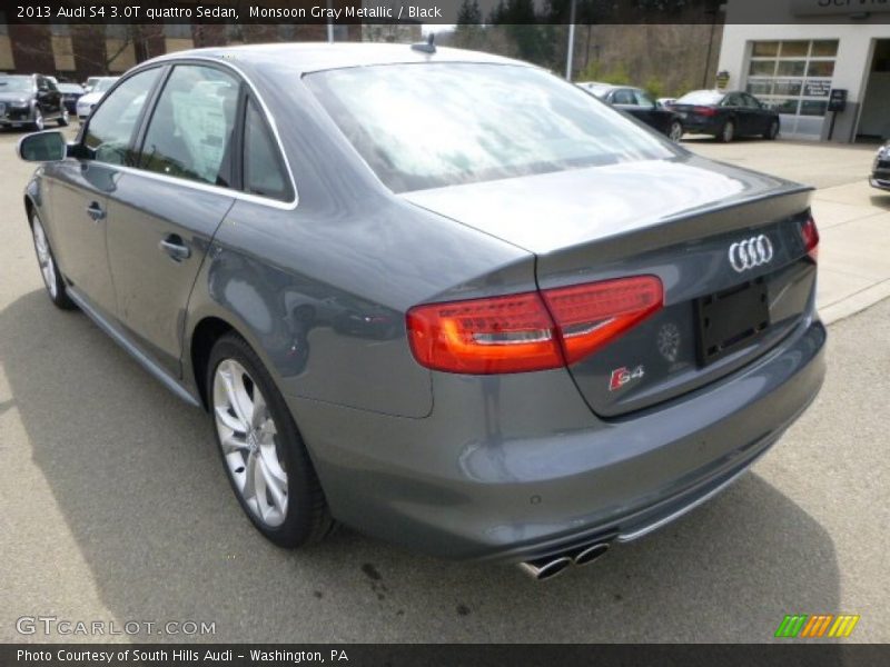 Monsoon Gray Metallic / Black 2013 Audi S4 3.0T quattro Sedan