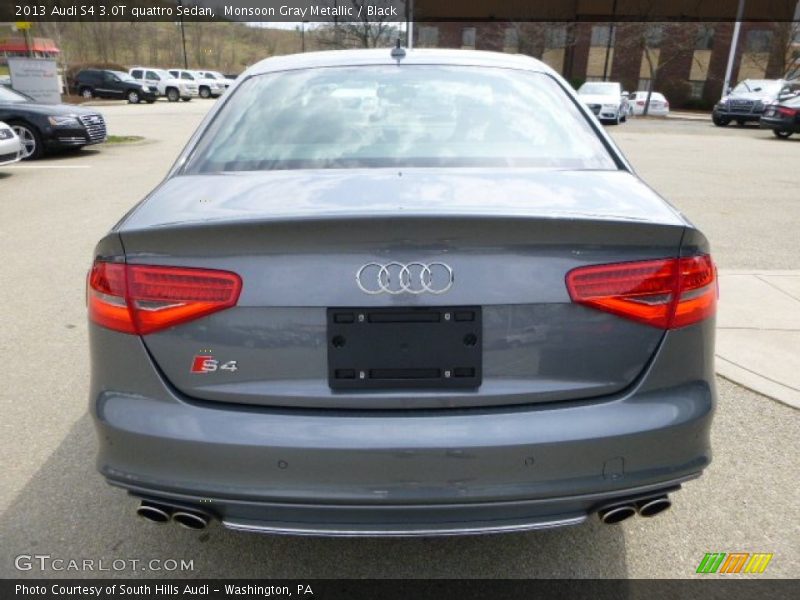 Monsoon Gray Metallic / Black 2013 Audi S4 3.0T quattro Sedan