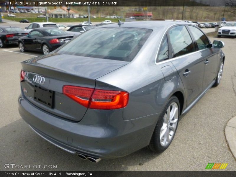 Monsoon Gray Metallic / Black 2013 Audi S4 3.0T quattro Sedan